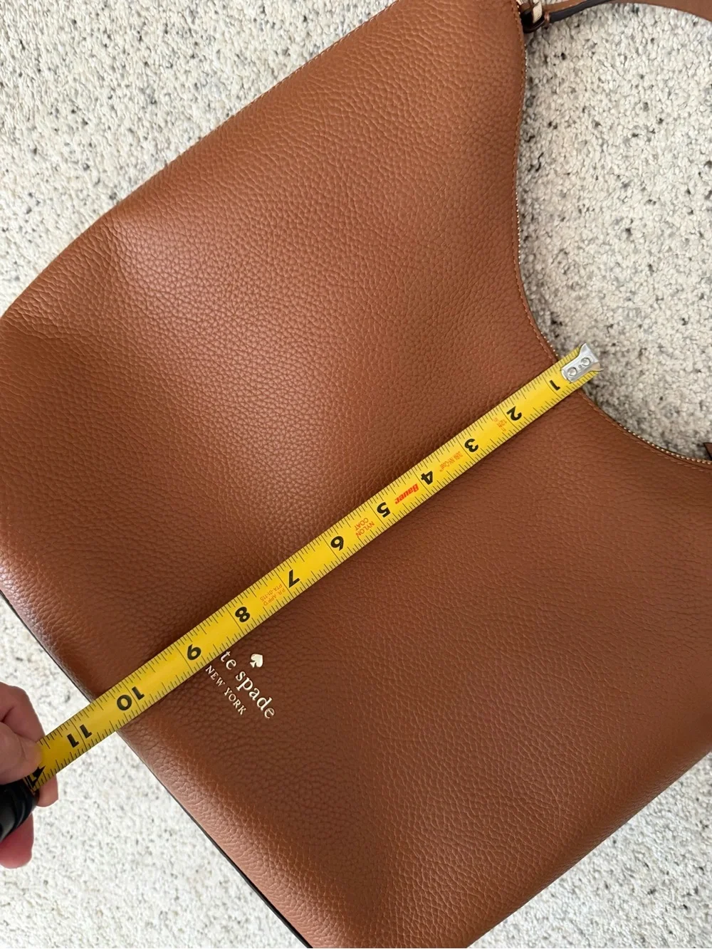 Like New!! Kate Spade Cognac Pebbled Leather Shoulder Bag